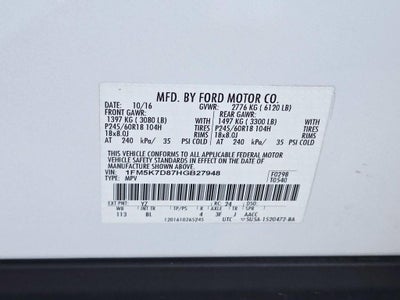 2017 Ford Explorer XLT