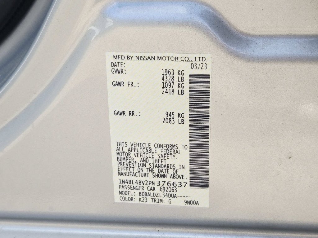 2023 Nissan Altima 2.5 S