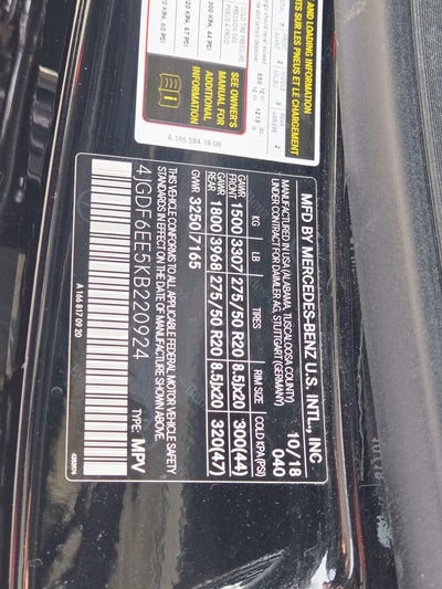 2019 Mercedes-Benz GLS GLS 450 4MATIC®