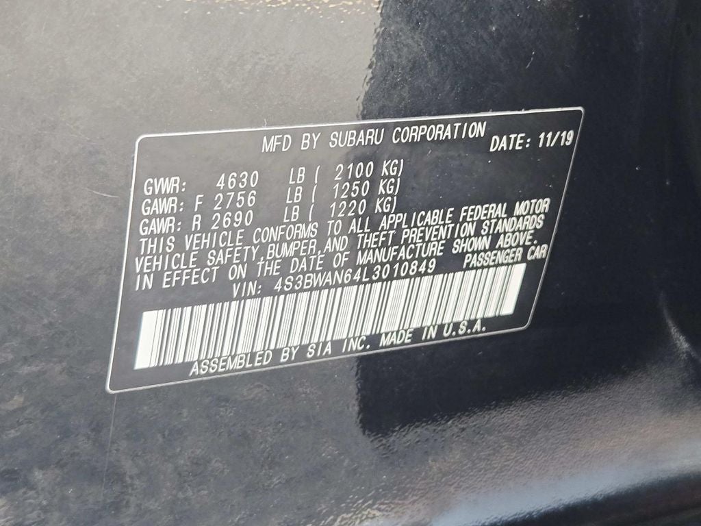 2020 Subaru Legacy Limited