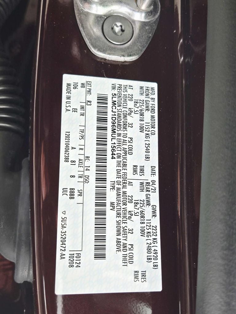 2021 Lincoln Corsair Standard