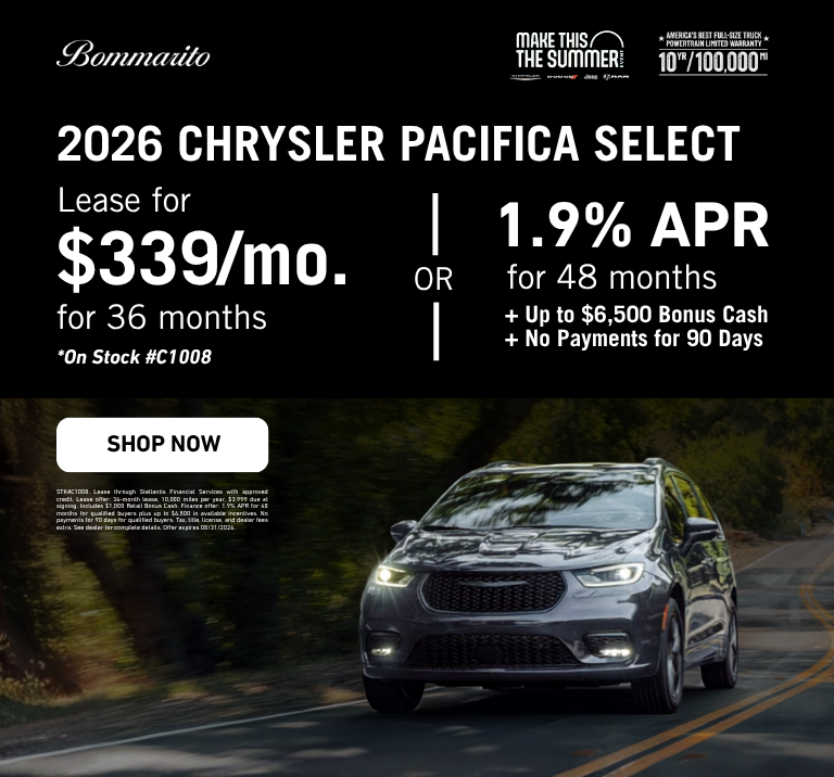 2026 Chrylser Pacifica Select